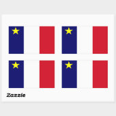 Acadia Rechteckiger Aufkleber (Blatt)