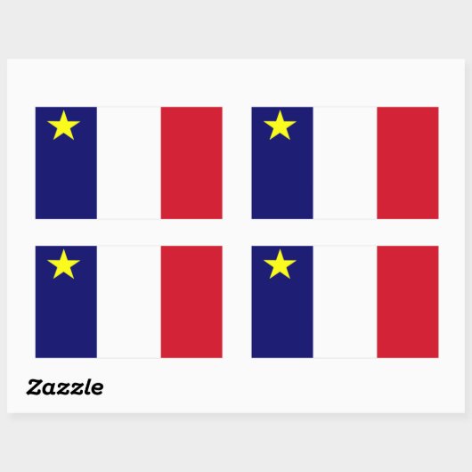 Acadia Rechteckiger Aufkleber (Blatt)