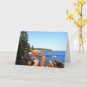 Acadia Rocky Beach in der Nähe von Thunder Hole Karte (Gelbe Blume)