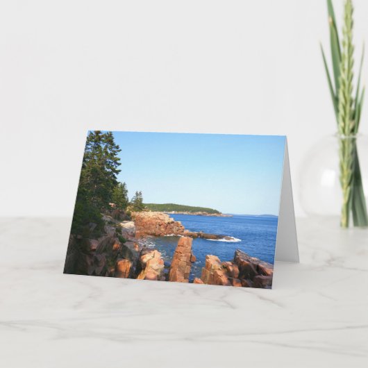 Acadia Rocky Beach in der Nähe von Thunder Hole Karte (Vorderseite)