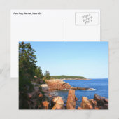 Acadia Rocky Beach in der Nähe von Thunder Hole Postkarte (Vorne/Hinten)