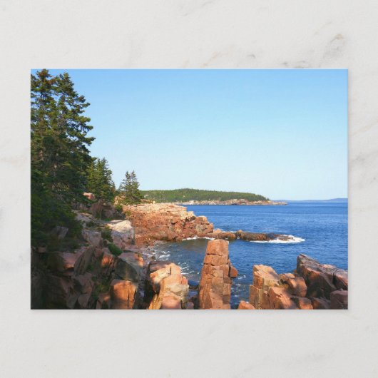 Acadia Rocky Beach in der Nähe von Thunder Hole Postkarte (Vorderseite)