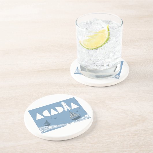 Acadia Sandstein Untersetzer (Seite)