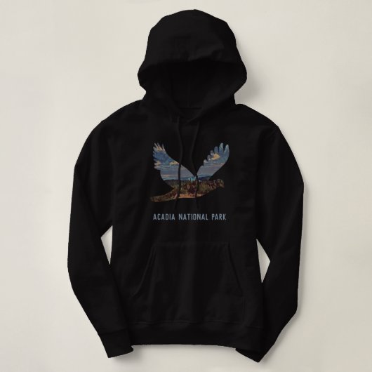 Acadia Sky Nationalpark Anpassbare Dunkelheit Hoodie (Design vorne)