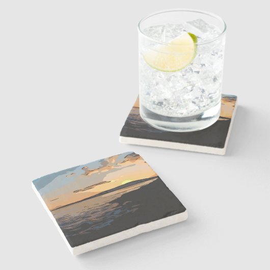 ACADIA SUNSET STEINUNTERSETZER (Seitenansicht)