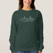 Acadia Sweatshirt Cursive (Vorderseite)