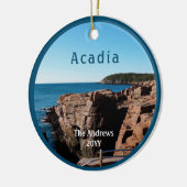 Acadia Thunder Hole Nationalpark Maine Keramik Ornament (Links)