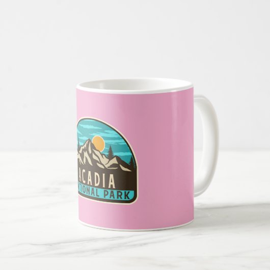 Acadia - Vintager � Geist des Abenteuers Kaffeetasse (VorderseiteRechts)