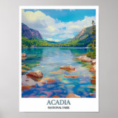 Acadia Wall Art- Jordan Pond Print- Acadia Nationa Poster (Vorne)