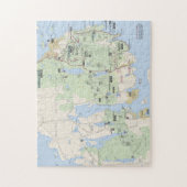 Acadiakartenpuzzlespiel Puzzle (Vertikal)