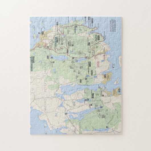 Acadiakartenpuzzlespiel Puzzle (Vertikal)