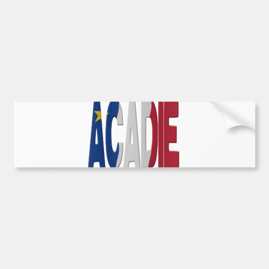 Acadian flag autoaufkleber (Vorne)