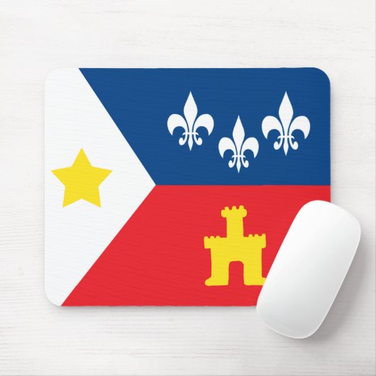 Acadiana Cajun Flagge Mousepad (Mit Mouse)