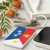Acadiana Cajun Flagge Schlüsselanhänger (Vorderseite rechts)