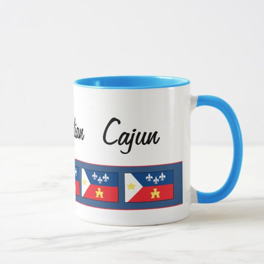 Acadiana Cajun Flagge Tasse (Rechts)