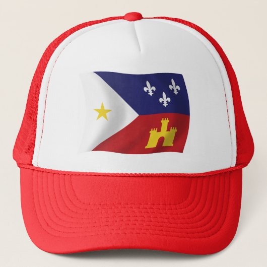 Acadiana Flag Hat Truckerkappe (Vorderseite)