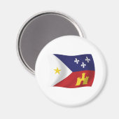 Acadiana Flag Magnet (Vorderseite/Rückseite)
