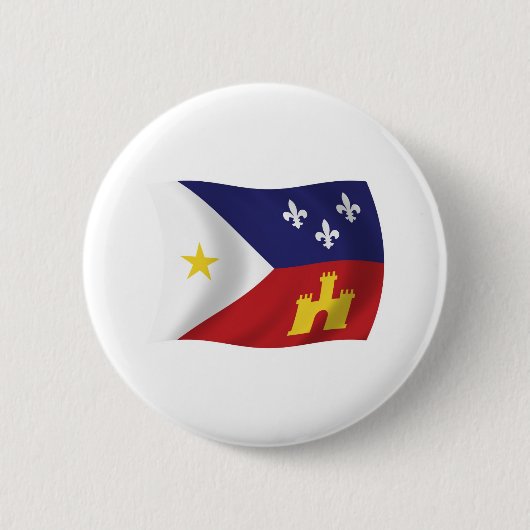Acadiana-Flagge-Button Button (Vorderseite)