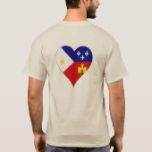 Acadiana Flagge Cajun T-Shirt (Rückseite)