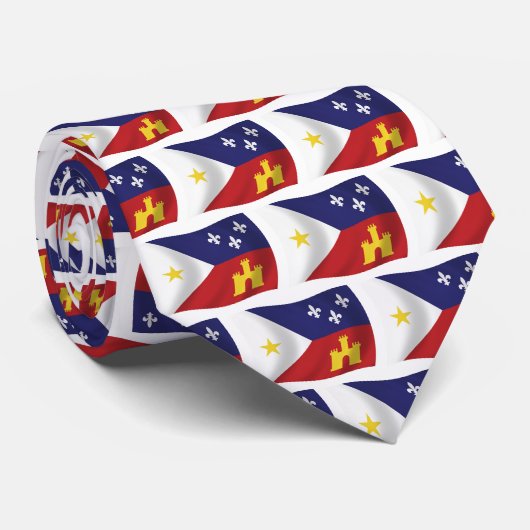 Acadiana-Flagge Krawatte (Gerollt)