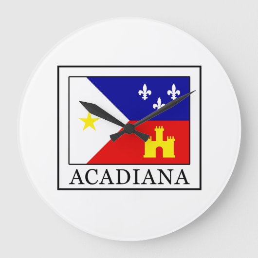 Acadiana Große Wanduhr (Vorderseite)