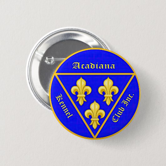 Acadiana Kennel Club Button (Vorne & Hinten)