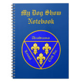 Acadiana Kennel Club Logo-Notebook Notizblock (Vorderseite)