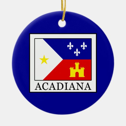 Acadiana Keramik Ornament (Vorne)