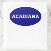 Acadiana Ovaler Aufkleber (Tasche)
