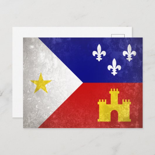 Acadiana Postkarte (Vorne/Hinten)