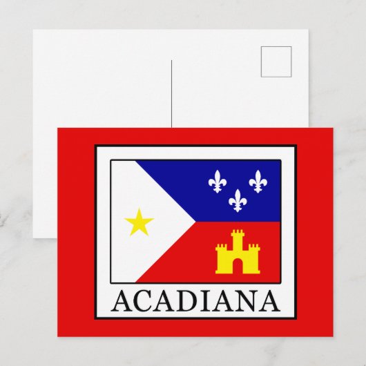 Acadiana Postkarte (Vorne/Hinten)
