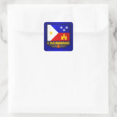 Acadiana Pride Quadratischer Aufkleber (Tasche)