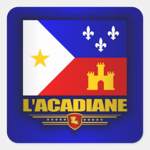 Acadiana Pride Quadratischer Aufkleber