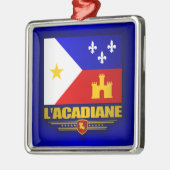 Acadiana Pride Silbernes Ornament (Links)