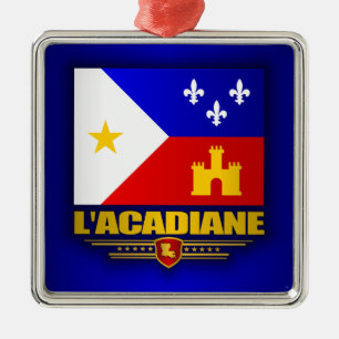 Acadiana Stolz Silbernes Ornament