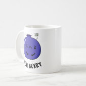 Acai Berry Funny Fruit Pun Kaffeetasse (Vorderseite Links)