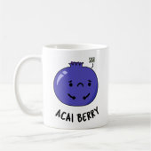 Acai Berry Funny Fruit Pun Kaffeetasse (Links)