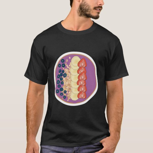 Acai Bowl Funny Boho Vintag T-Shirt (Vorderseite)