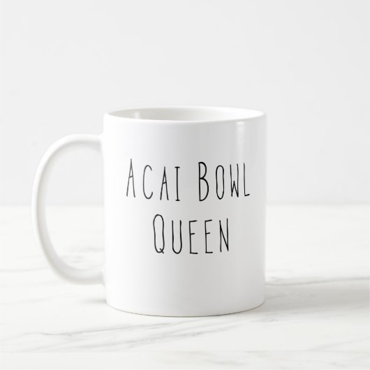 Acai Bowl Queen Healthy Feinschmecker Gift Kaffeetasse (Links)