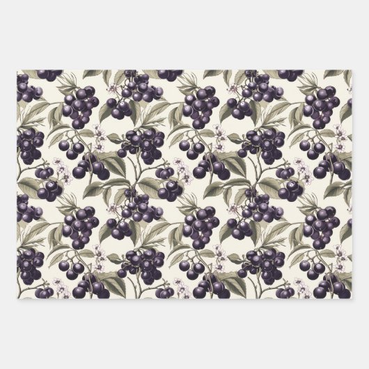 Acai Geschenkpapier Set (Vorderseite)