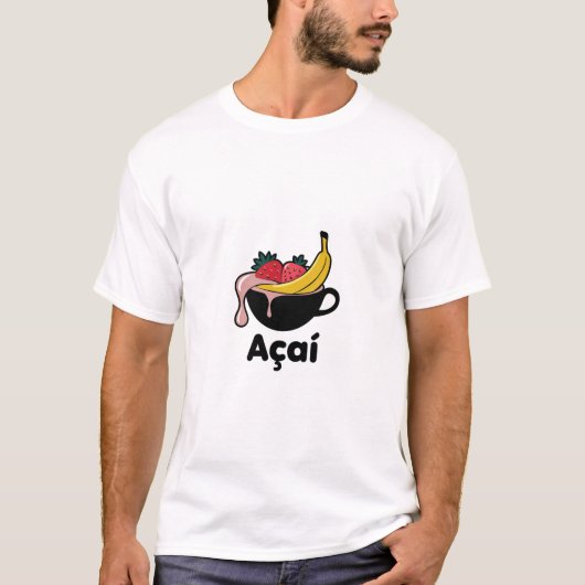 "Açaí Smoothie Bowl with Fruit Toppings" T-Shirt (Vorderseite)