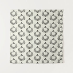 Acanthus & Antiquity, Schwarz & Elfenbeinhochzeit, Wandteppich