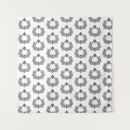 Acanthus & Antiquity, Schwarz-Weiß-Hochzeit, Wandteppich