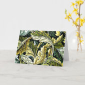 Acanthus, beliebtes William Morris-Muster, Karte (Gelbe Blume)