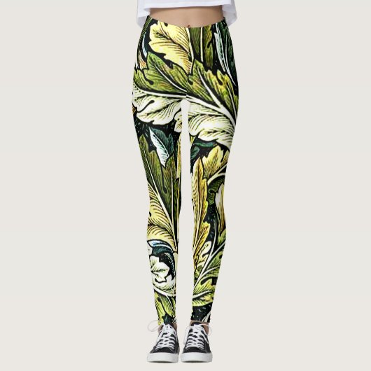 Acanthus, beliebtes William Morris-Muster, Leggings (Vorderseite)