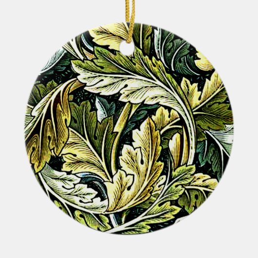 Acanthus, beliebtes William Morris patterb Keramik Ornament (Vorne)