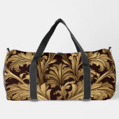 Acanthus-Blätter (Alter Goldton) groß Duffle Bag (Rückseite)