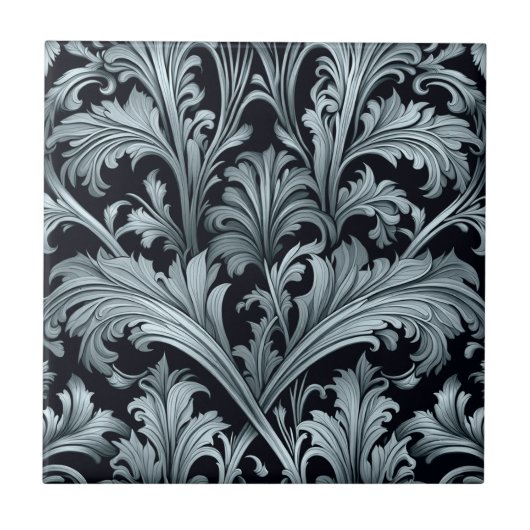 Acanthus-Blätter Fliese (Vorderseite)
