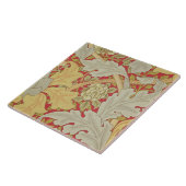 Acanthus-Blätter und wilde Rose auf einem Fliese (Seite)