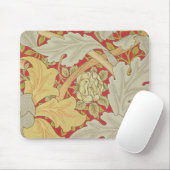 Acanthus-Blätter und wilde Rose auf einem Mousepad (Mit Mouse)